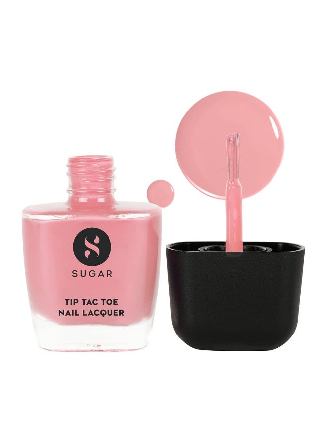 SUGAR Cosmetics Tip Tac Toe Nail Lacquer Classic | Long-lasting, 100% Chip-resistant & Glossy Finish | 10ml - 16 Peacher Perfect - Image 1